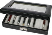 SAFE Elegante pennenbox display geschikt voor 8 stuks schrijfgerei - zwart