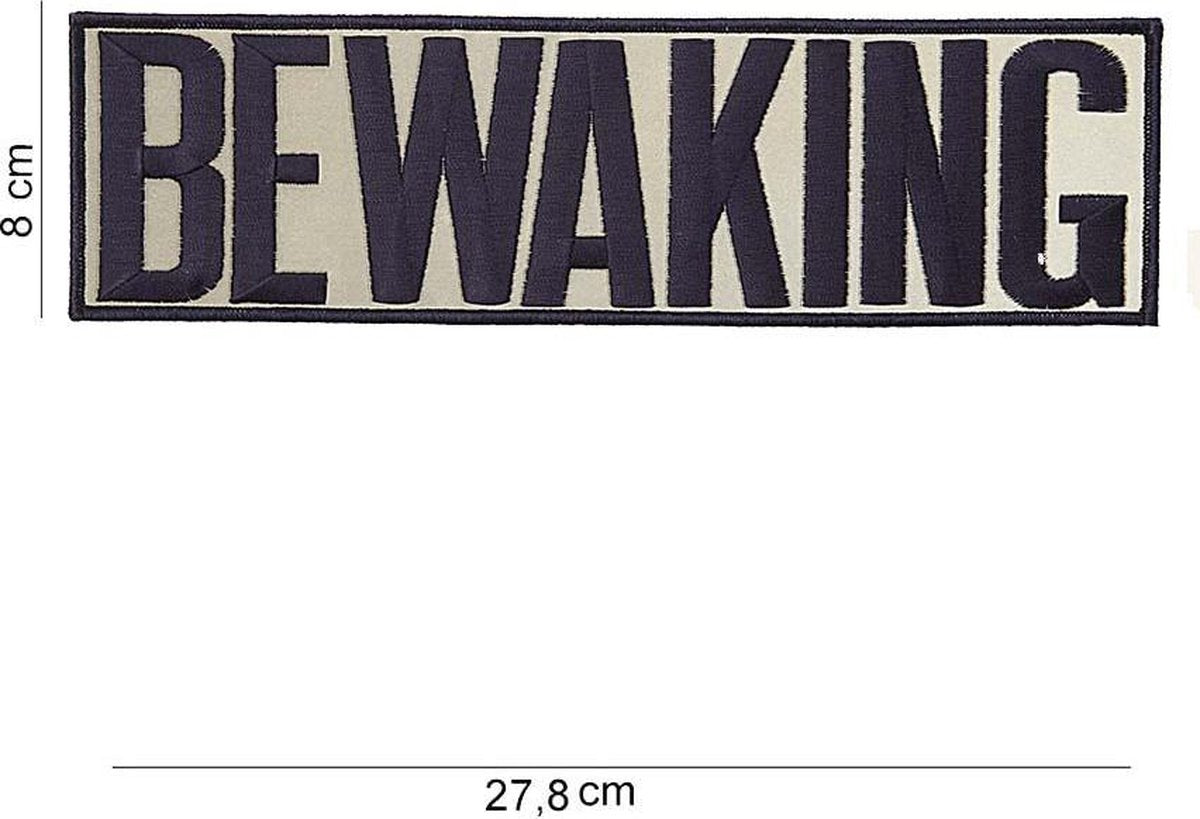 Embleem Bewaking groot stof