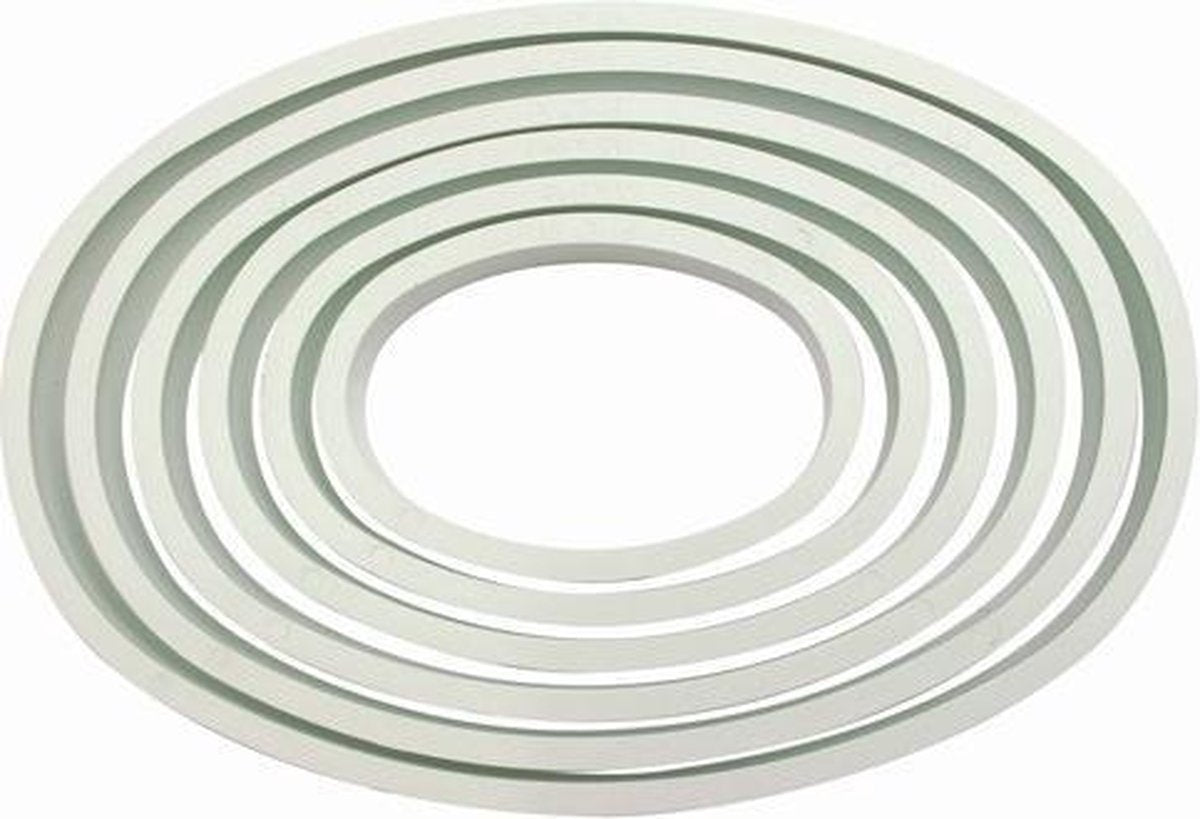 PME Plastic Cutter Oval Set/6