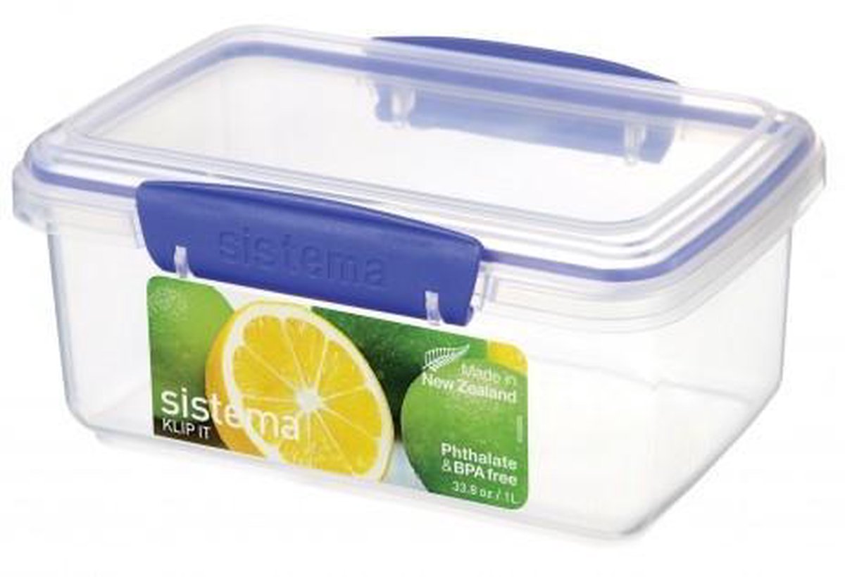 Sistema Klip It Voorraaddoos - Rechthoekig - 1 Liter