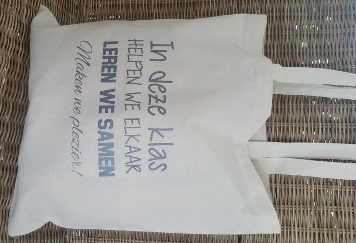 Tas In deze Klas of Bij Juf-meester naam leerling/groep Cadeau Tip! bedanken anders tekstbord  Juffendag cadeau  Einde schooljaar   juf