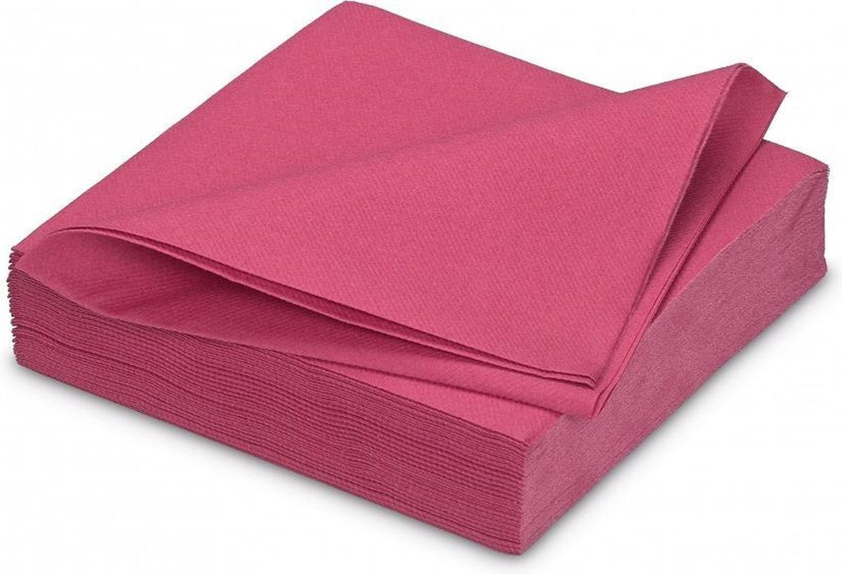 GALA Servetten - Framboise - 40x40cm - 25 Stuks - Paars/Roze