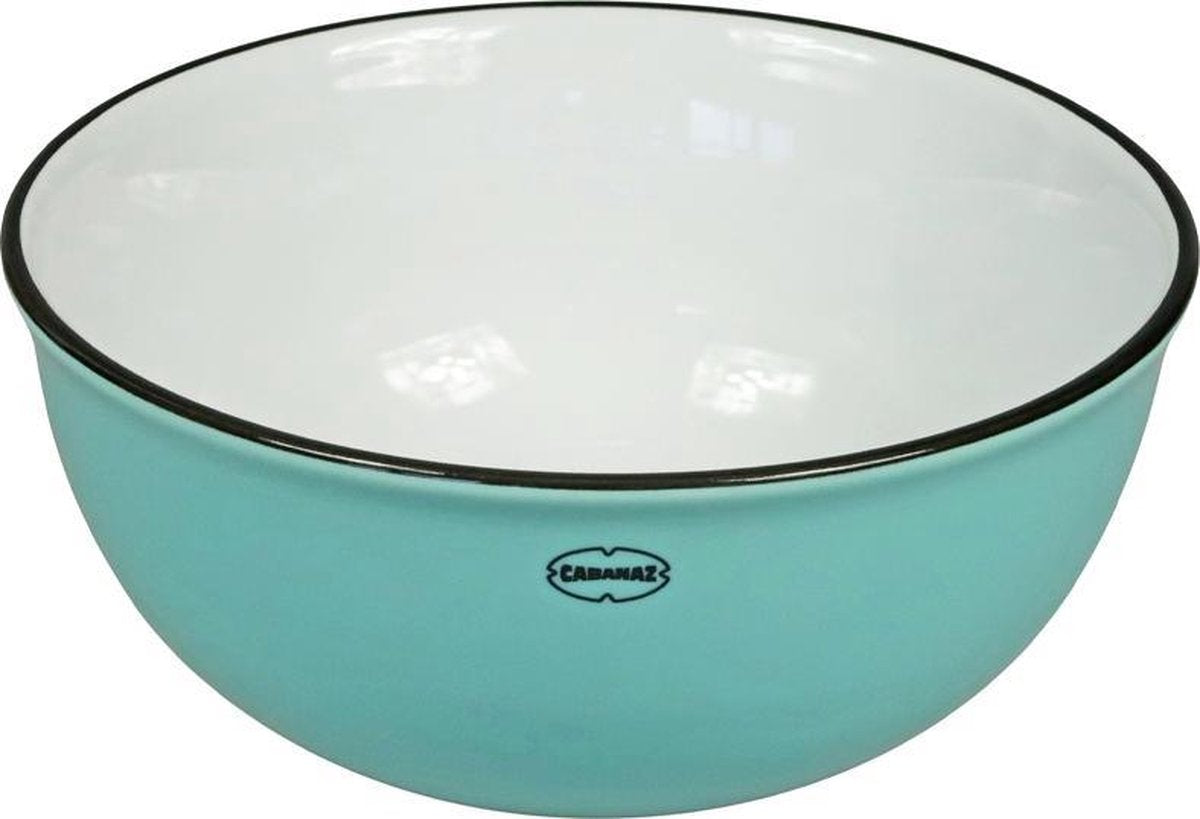 Kom - cereal bowl - emaille look - blauw - Cabanaz