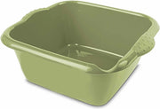 Groene afwasbak/afwasteil vierkant 10 liter 37 cm - Afwassen - Schoonmaken
