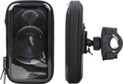 Interphone - iPhone 12 Pro Max Motorhouder Unicase Telefoonhouder Fiets en Motor Stuur Zwart