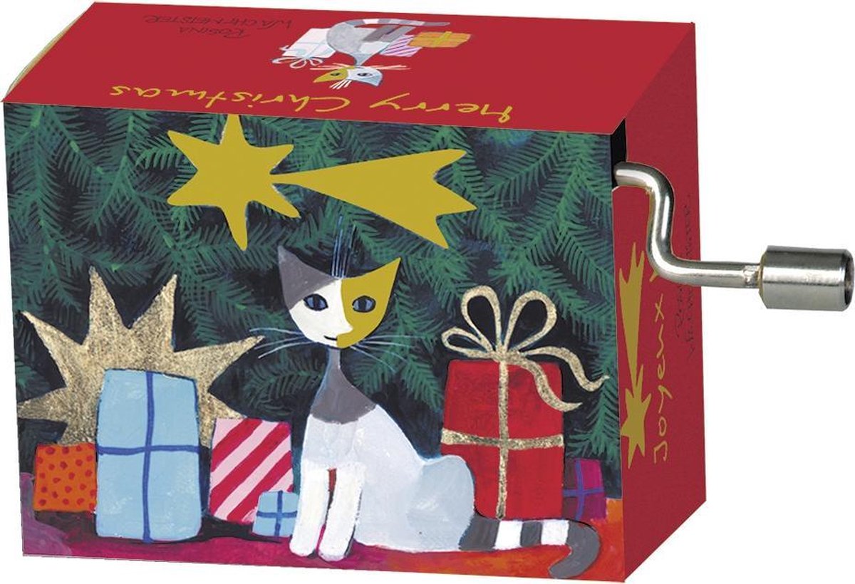 Muziekdoosje kerst Rosina Wachtmeister natale sotto le stelle melodie we wish you a merry christmas