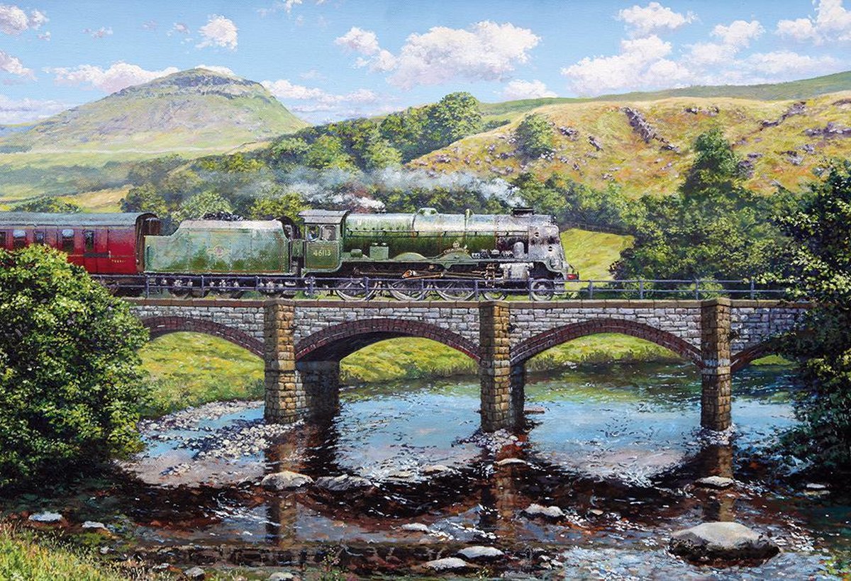 Gibsons puzzel Crossing the Ribble - Gift Box - 500 stukjes
