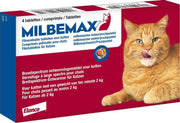 Elanco Milbemax Kat 2 Tot 12kg - Anti wormenmiddel - Rund 4 tab 2 Tot 12 Kg
