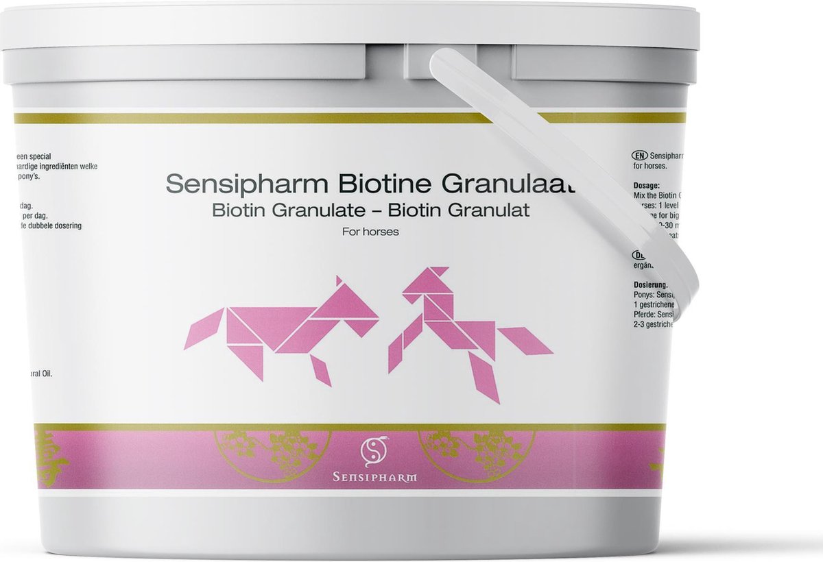 Sensipharm Biotine Mix voor Paarden 1 kg Voedingssupplement - Biotine voor Sterke Hoeven
