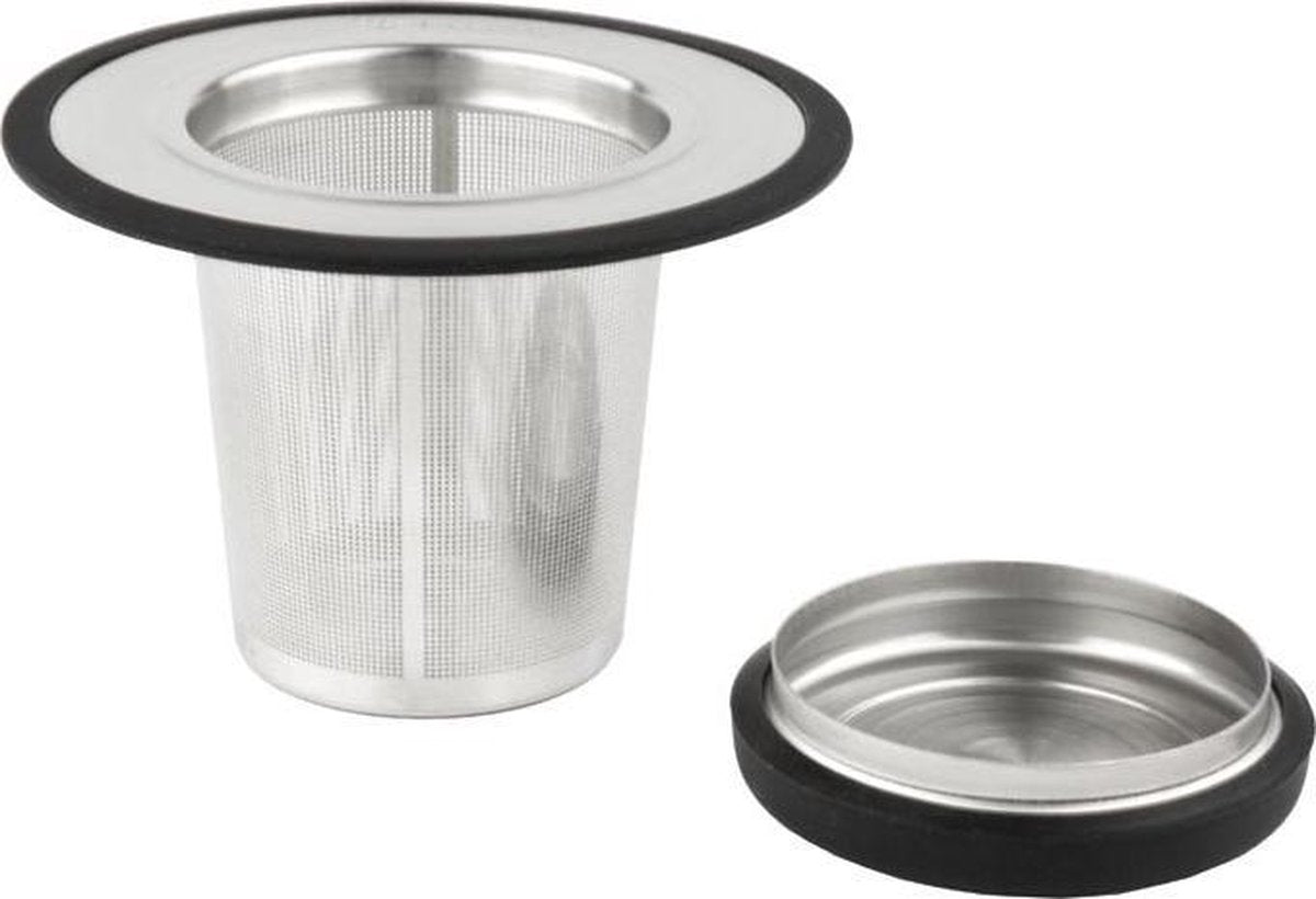 Theefilter met onderzetter