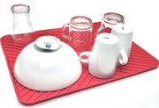 Afdruipmat – Droogmat - Afwas – Siliconen – siliconen mat  – Rood  - 30cm bij 40cm