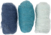 Colortime Gekaarde Wol Blauw 10 Gram 3 Stuks