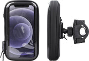 Interphone - iPhone 12 mini Motorhouder Unicase Telefoonhouder Fiets en Motor Stuur Zwart