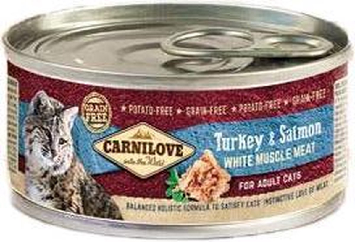 Carnilove kat (1x100 gram) Kalkoen & zalm