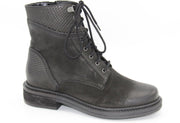 Helioform- biker boot zwart leder- H- bewerkte schacht- maat 39