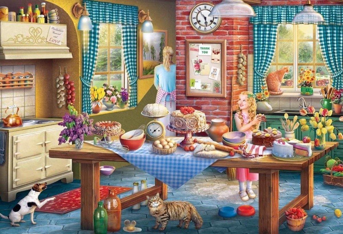 Gibsons puzzel Sneaking a Slice - 500 stukjes