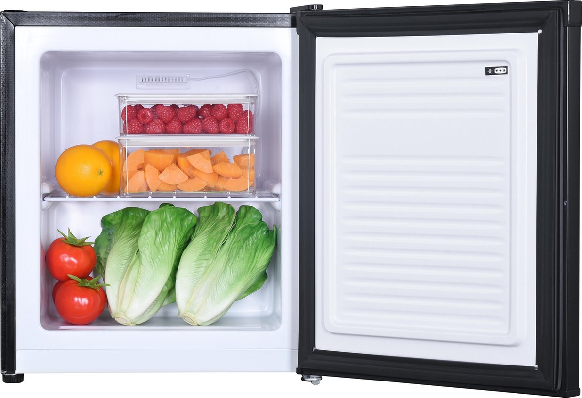 Primo PR106DV Mini vriezer - Kleine Diepvries - Vrijstaand - 33L - A+/F - Zwart