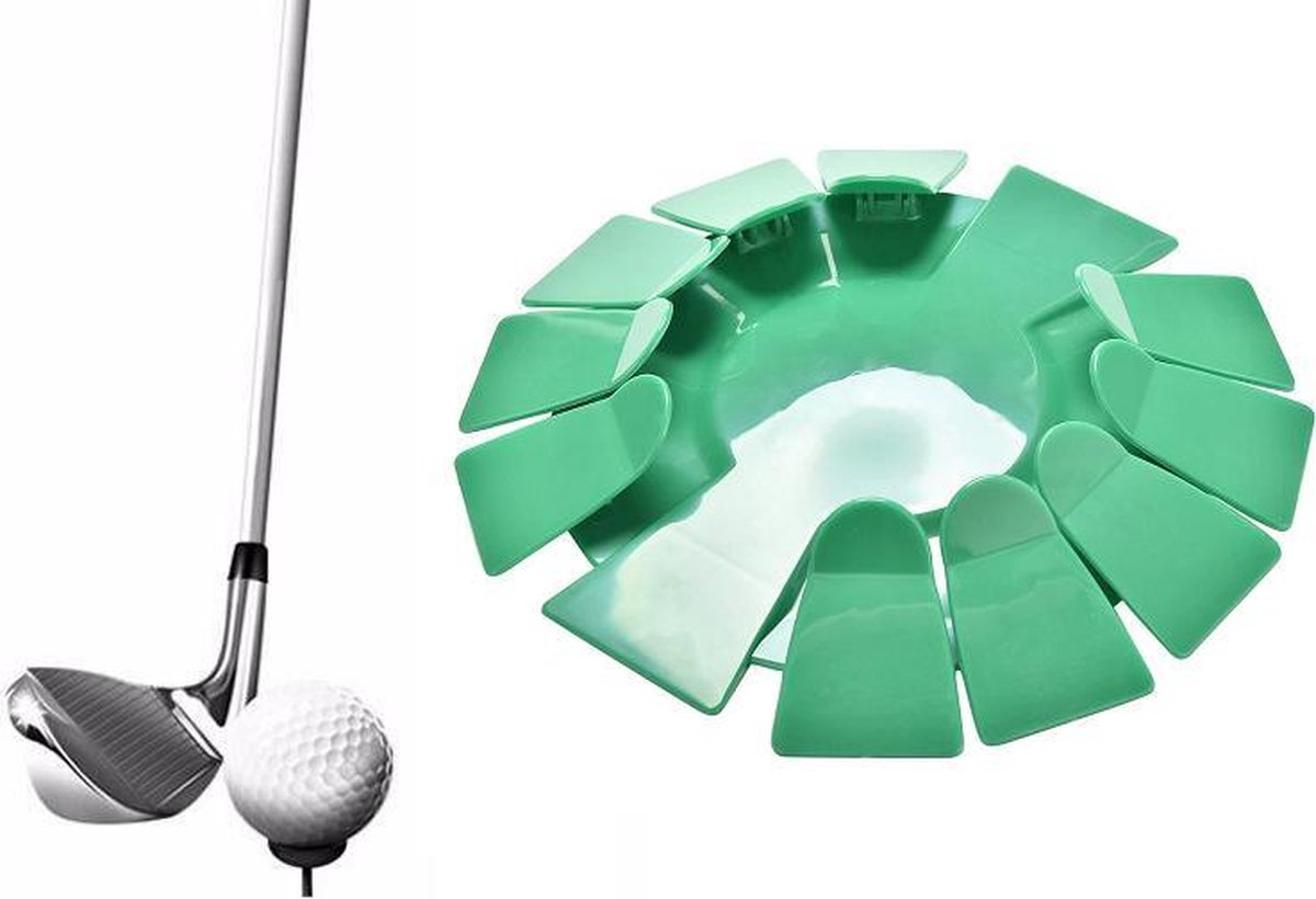 Firsttee - Putting Cup - Putting hole - Golf accessoires - Golf sport - Golf training - Putter - Putten - Cadeau - Golftrainingsmateriaal - Golfset - Trainingsmaterialen - Golfballen - Golfswing - Swing - Practice - Mat -  Op te bergen in je trolley