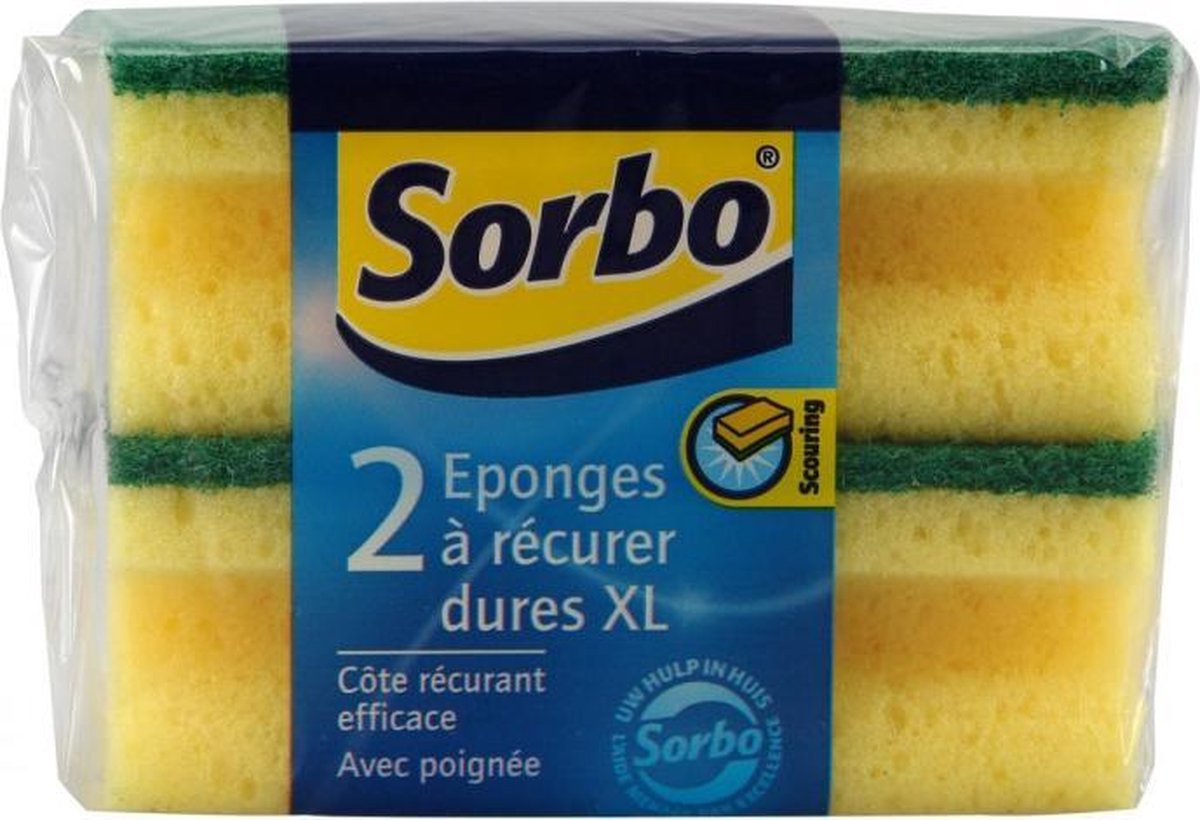 Sorbo Schuurspons - Maat XL - 2 stuks - Hard