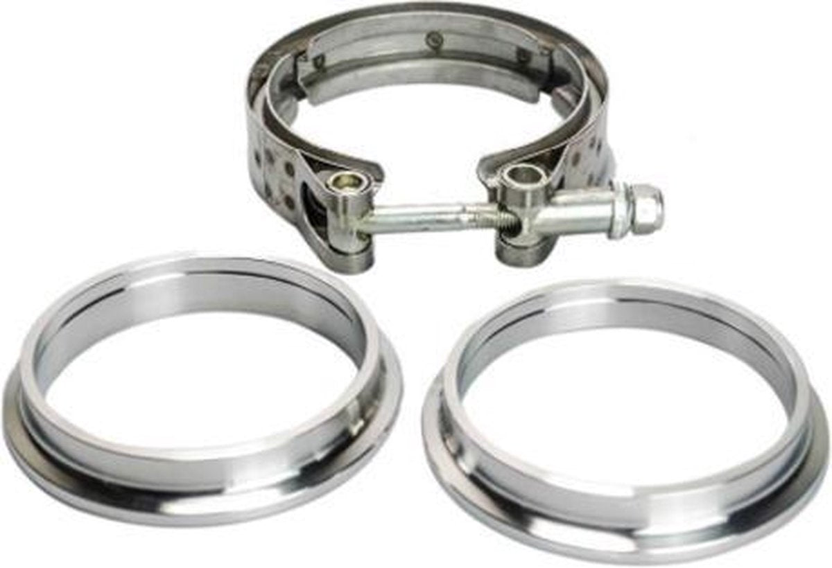 LTEC RVS V-BAND KLEM SET 3 INCH (76MM)