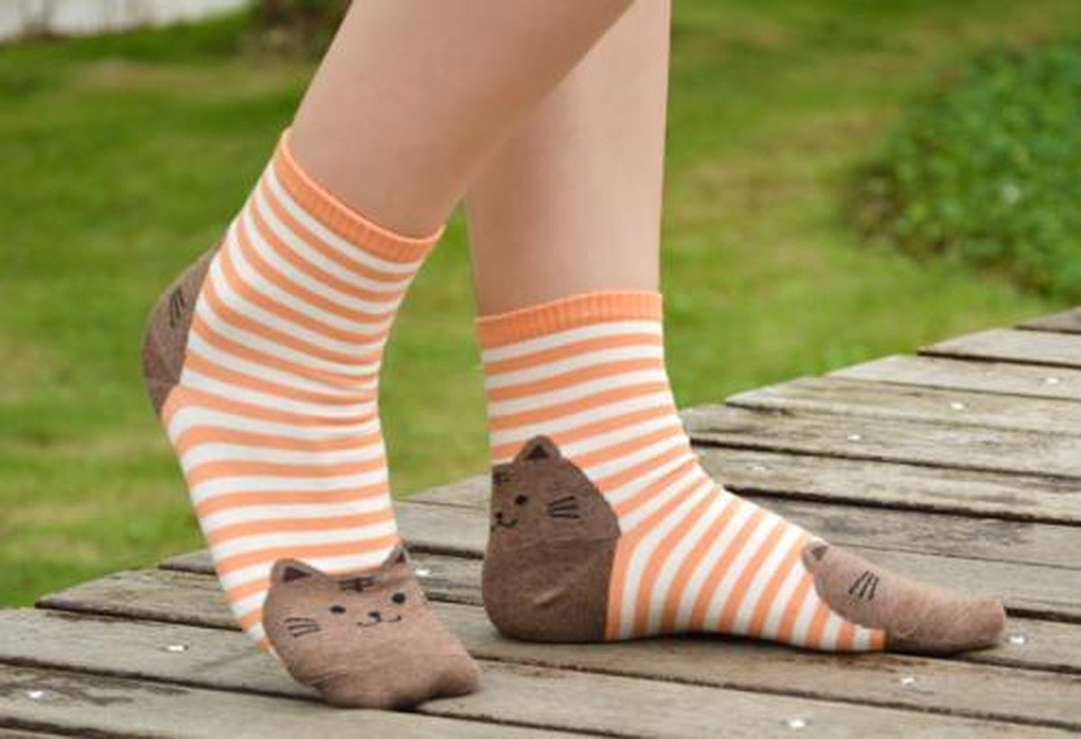 Merkloos Sokken Kat Unisex Sokken 36-39