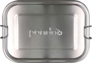 Pandoo RVS lunchbox - 800 ml - incl. divider + katoenen tas