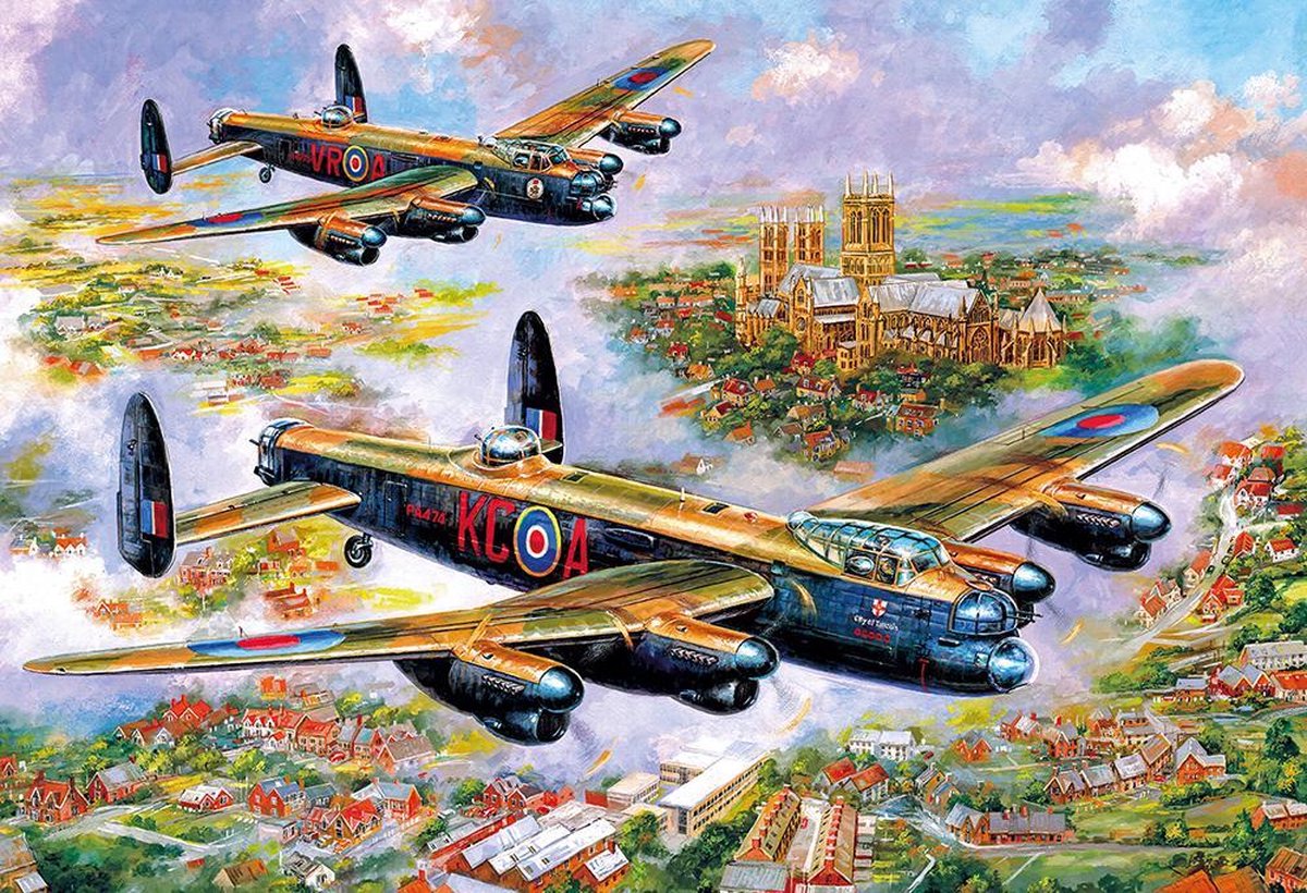 Gibsons puzzel Lancasters over Lincoln - 500 stukjes