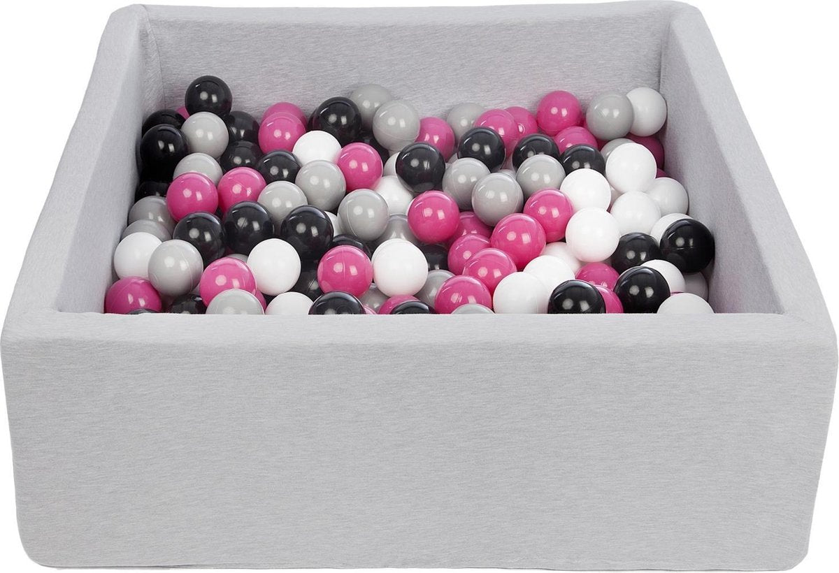 Zachte Jersey baby kinderen Ballenbak met 300 ballen