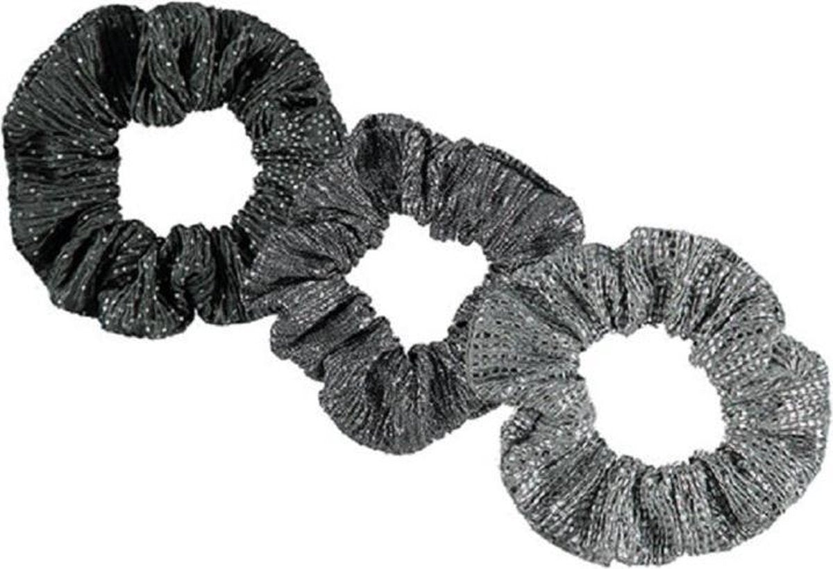 Sarlini Haarelastiek Scrunchies Khaki | 3 stuks