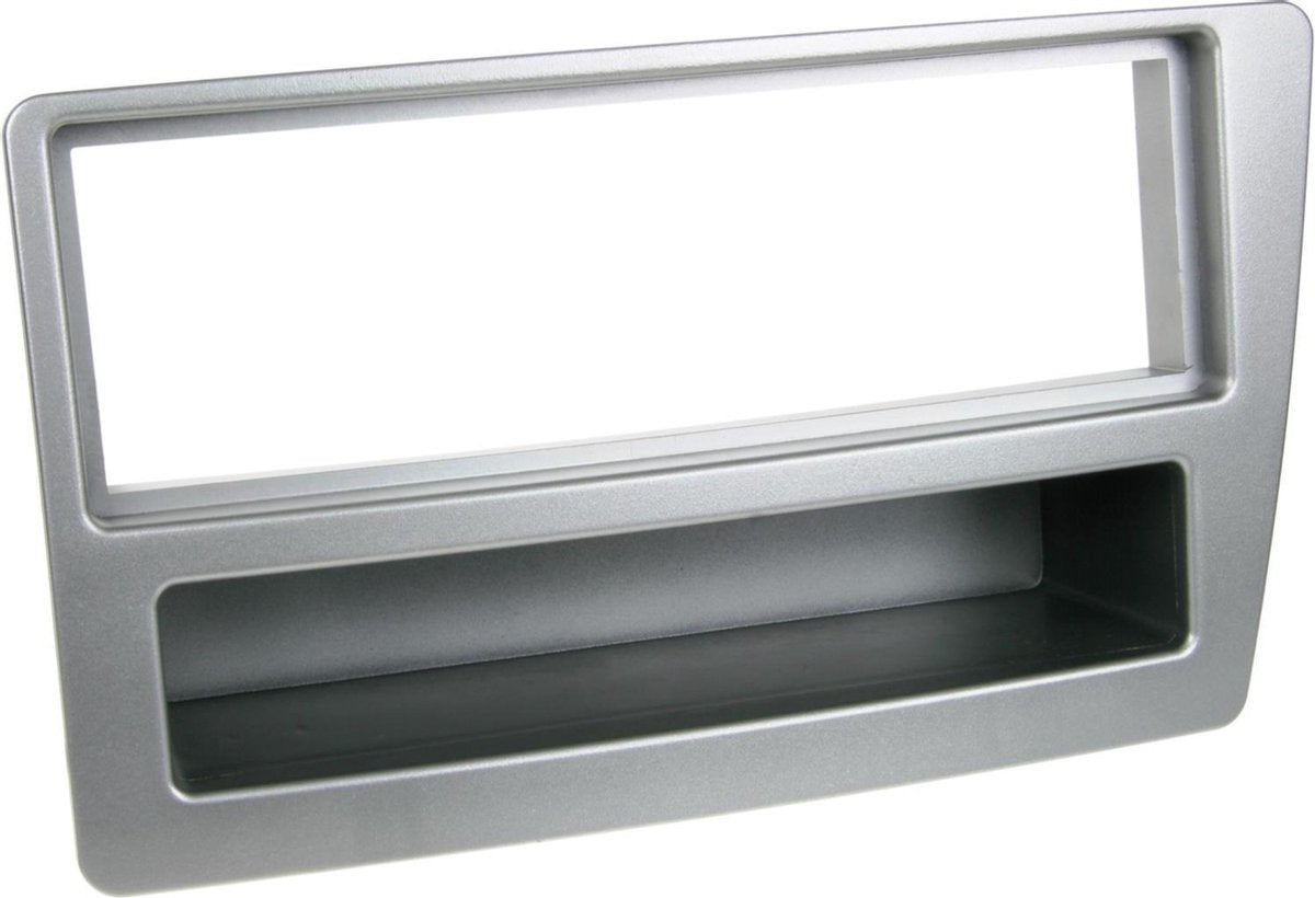 1-DIN Paneel met aflegbakje. Honda Civic 2004-2006 Kleur: Zilver