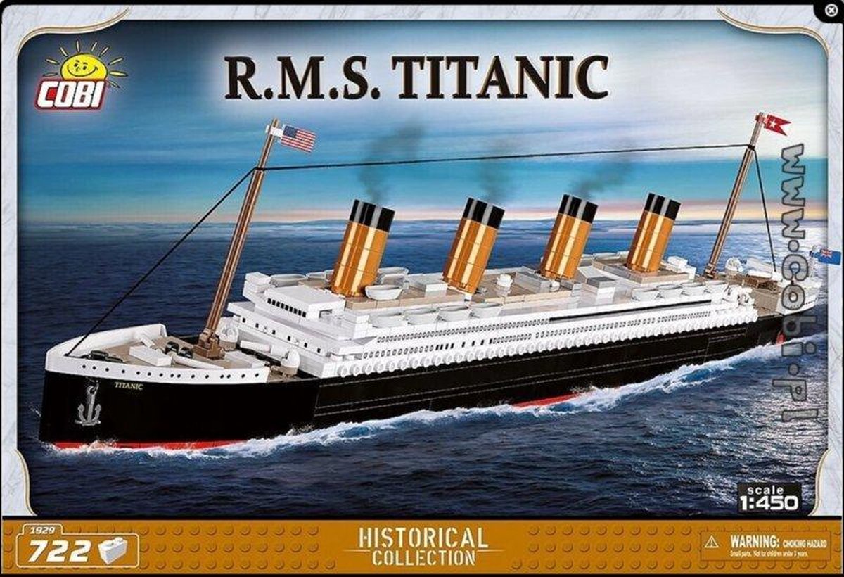 Cobi 1929 R.M.S. Titanic boot - Constructiespeelgoed - Modelbouw - Bouwpakket - Schaal 1:450