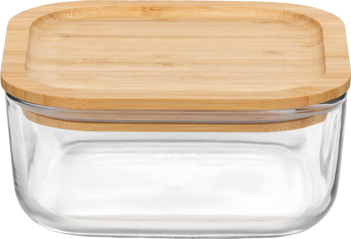 BORMIOLI -FRIGOVERRE 15x15 - BAMBOO DEKSEL - GLAS
