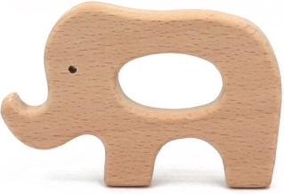 Houten bijtring - Olifant