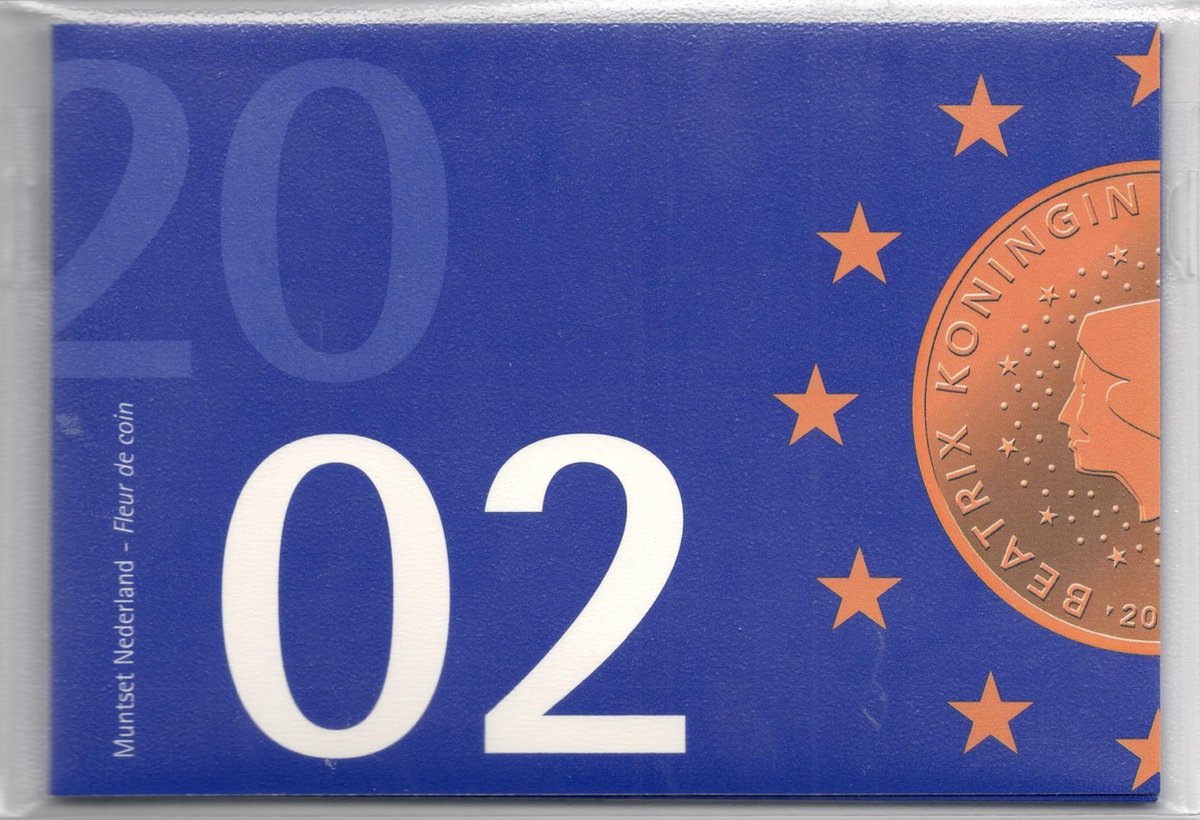 Nederland Jaarset Munten 2002 FDC - Euro Introductie