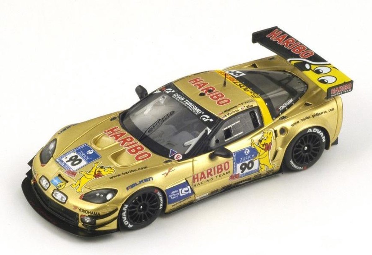 Corvette Z06 #90 24 Hours of Nurburgring 2012 (221/750pcs) (Goud) (10cm) 1/43 Spark - Modelauto - Schaalmodel - Model auto - Miniatuurautos - Miniatuur auto