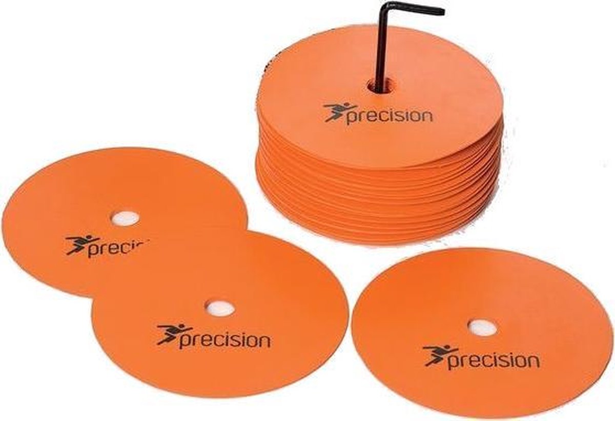 Precision Veldmarkering 15 X 15 Cm Medium Rubber Oranje 20 Stuks