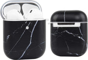 YPCd® Apple AirPods Hoesje - Zwart - Marmer Hard Case