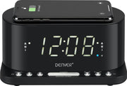 Denver CRQ-110 - Wekkerradio met Qi Charger - Zwart