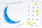 Mijlpaaldeken Baby Inclusief Frames 100 x 150 CM Fleece Foto Herinneringen Babydeken Milestone