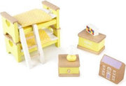 Tidlo poppenhuisinrichting kinder slaapkamer meubeltjes