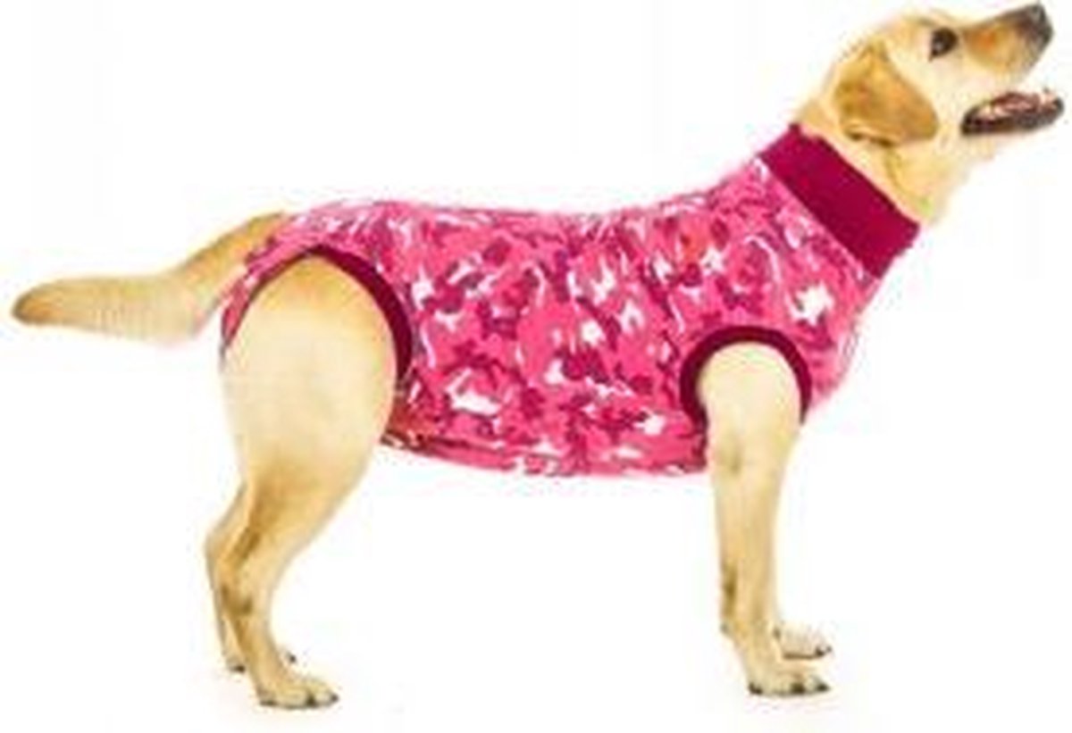 Suitical Recovery Suit Hond - M Plus - Roze Camouflage