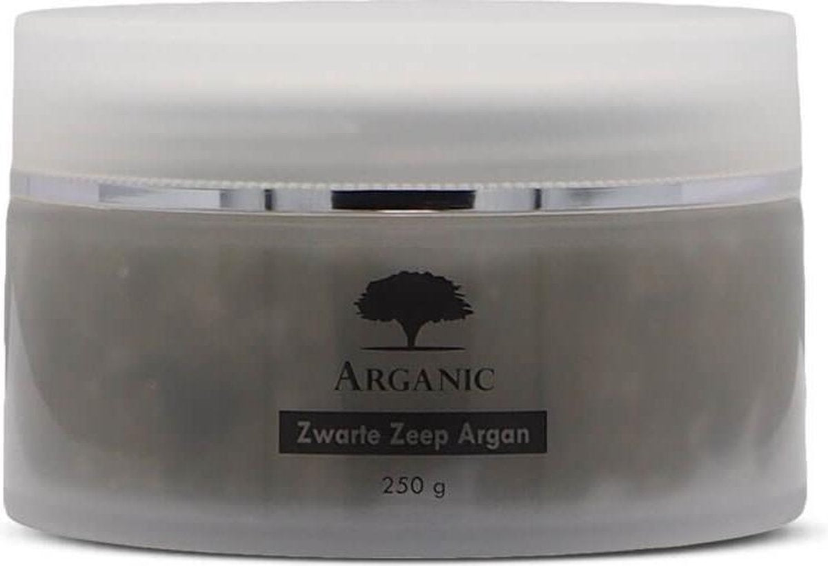 Zwarte Zeep met Verzorgende Arganolie - 250 gram