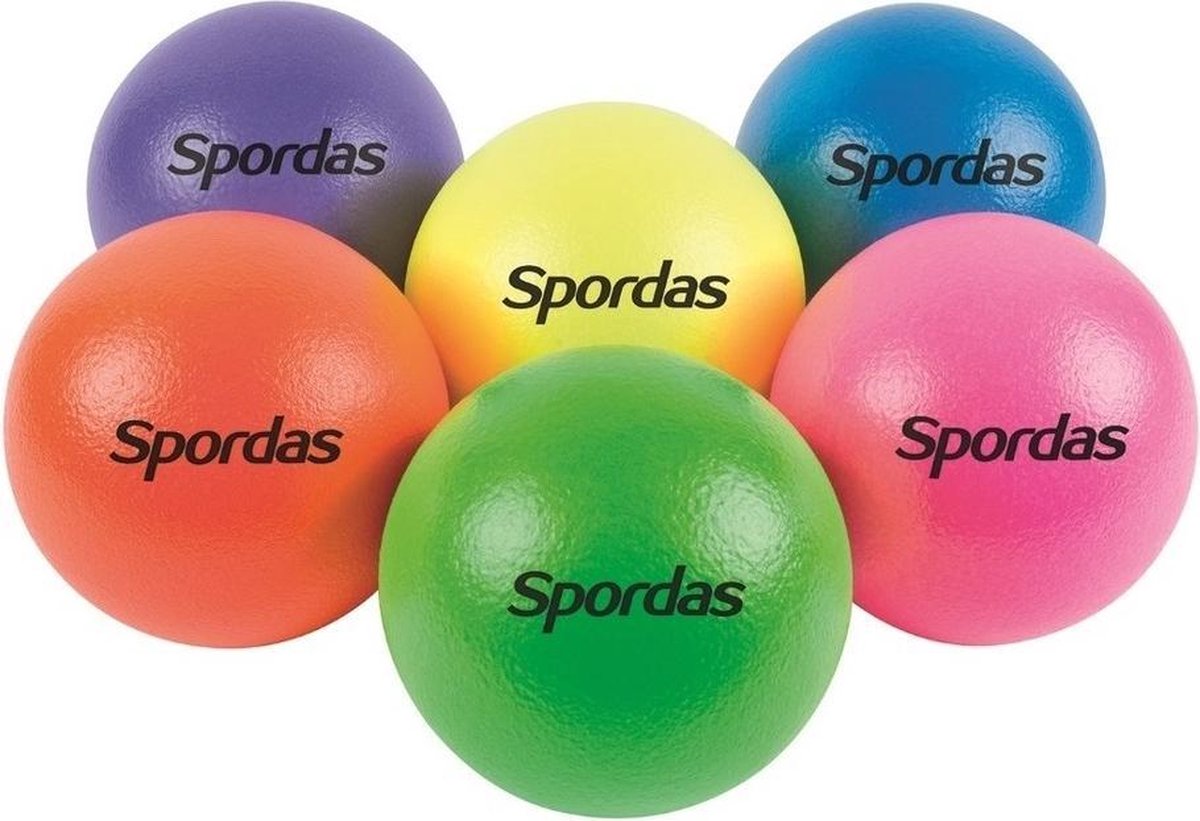 Spordas Neon foamballen set opvallende ballen.