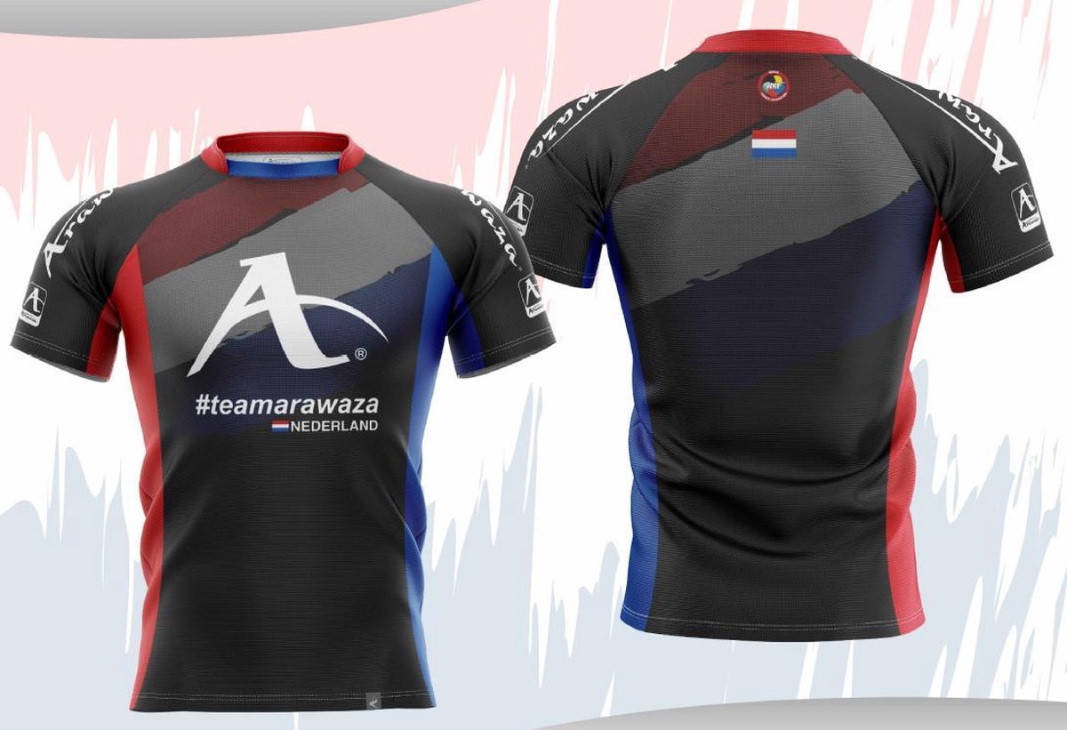 T-shirt Arawaza | dry-fit | #teamArawaza Nederland - Product Maat: S