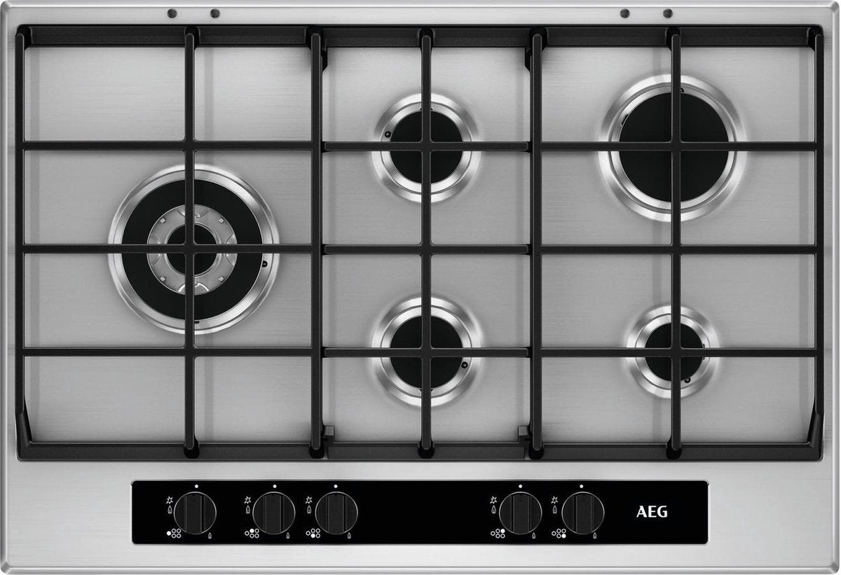 AEG HG755550SY Inbouw  RVS gaskookplaat