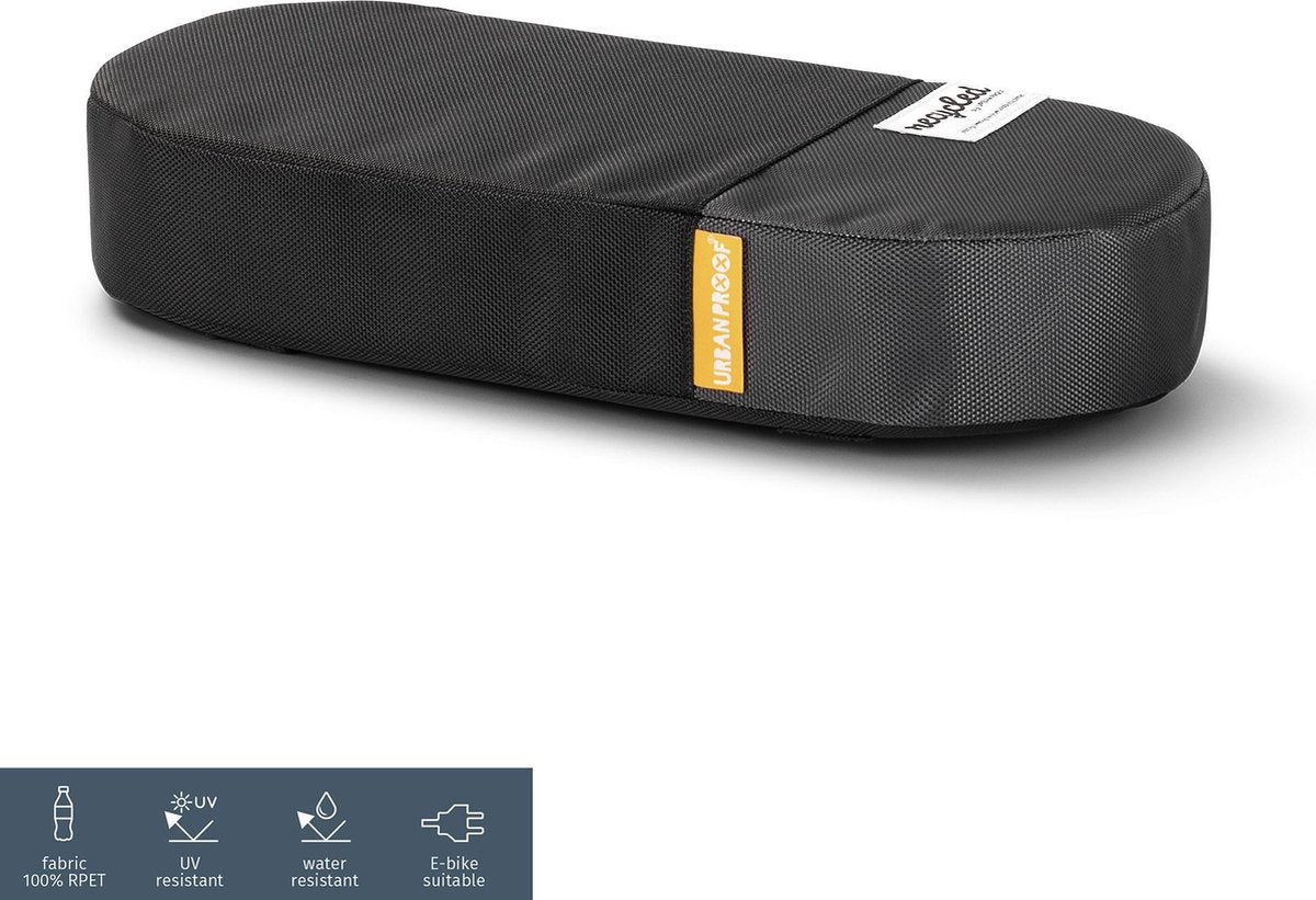 UrbanProof bagagedrager kussen RPET zwart-grijs