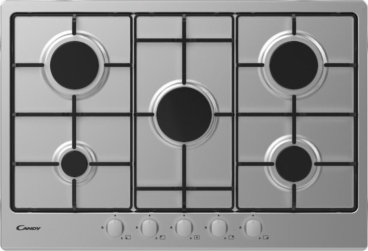 CANDY - CHW7X - Tafel Gaz - 5 foyers - 11250W - Inox
