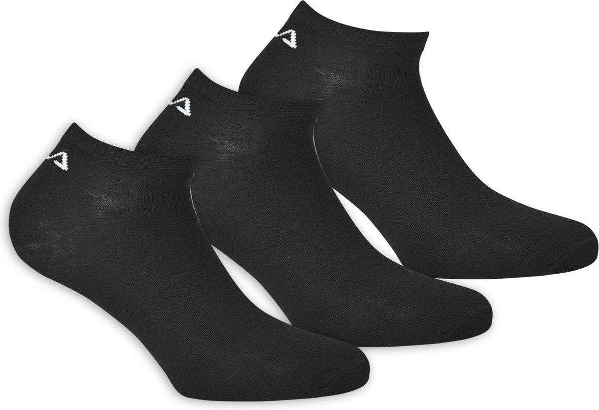 Fila - Uni - Invisible socks unisex 3-pack - Zwart - 35-38