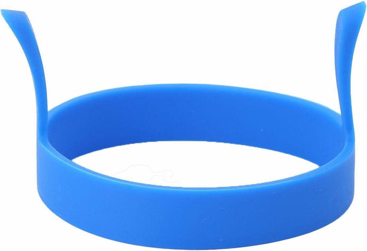 2 Siliconen Bakvormen Voor Gebakken Ei In Een Ronde Vorm - Blauw - Super Leuk Cadeau - Altijd Een Perfect Eitje | Super Leuk Cadeau