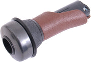 Handvat Gazelle Basis links 100 mm met draaibel - bruin